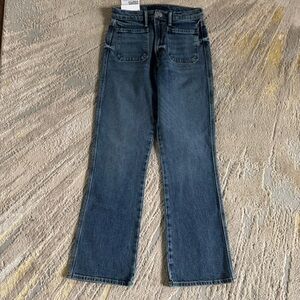 Joes jeans straight mini boot crop ankle patch pockets vintage stretch 26 new